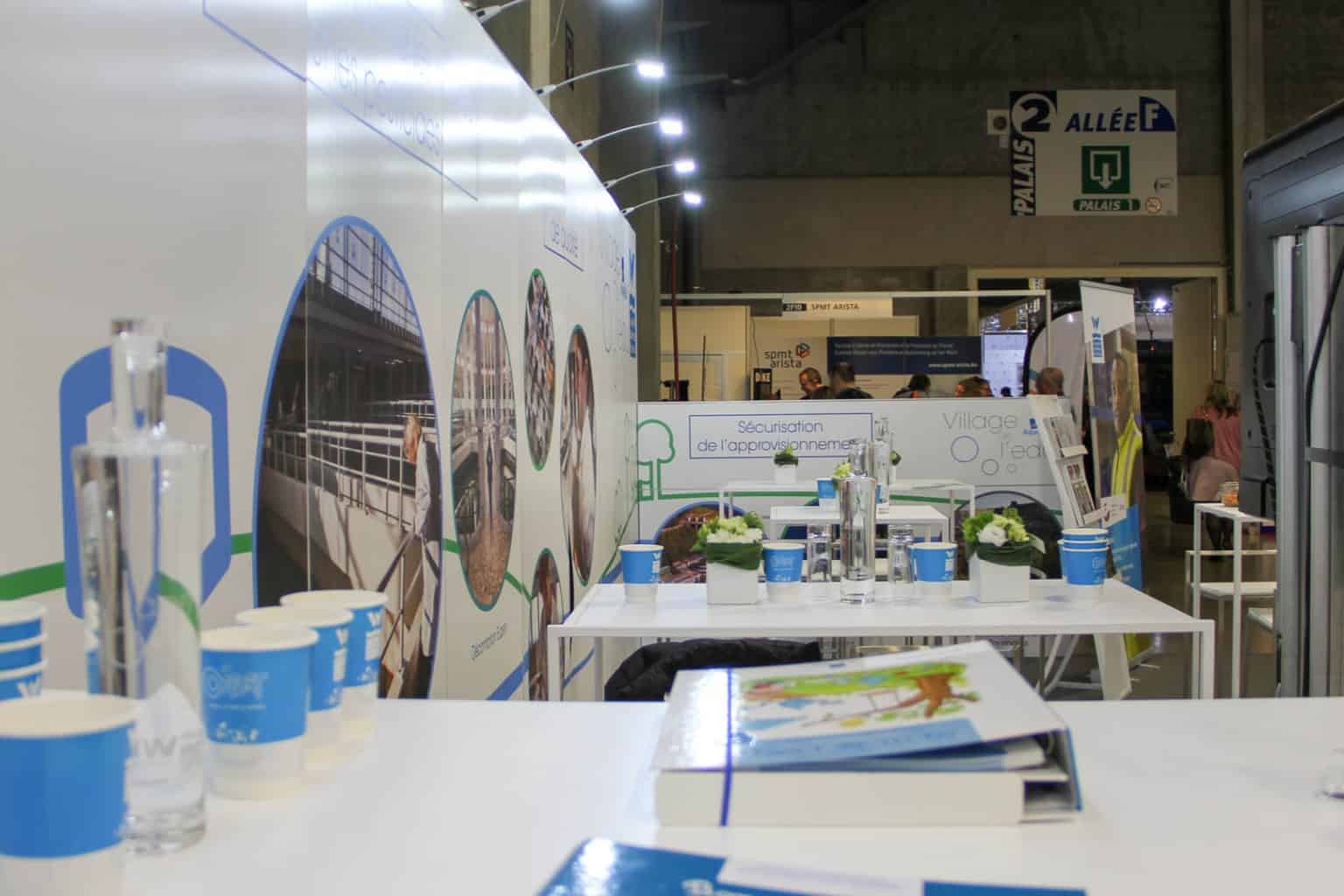 Stand Aquawal sur le Salon des Mandataires organisé par So Event