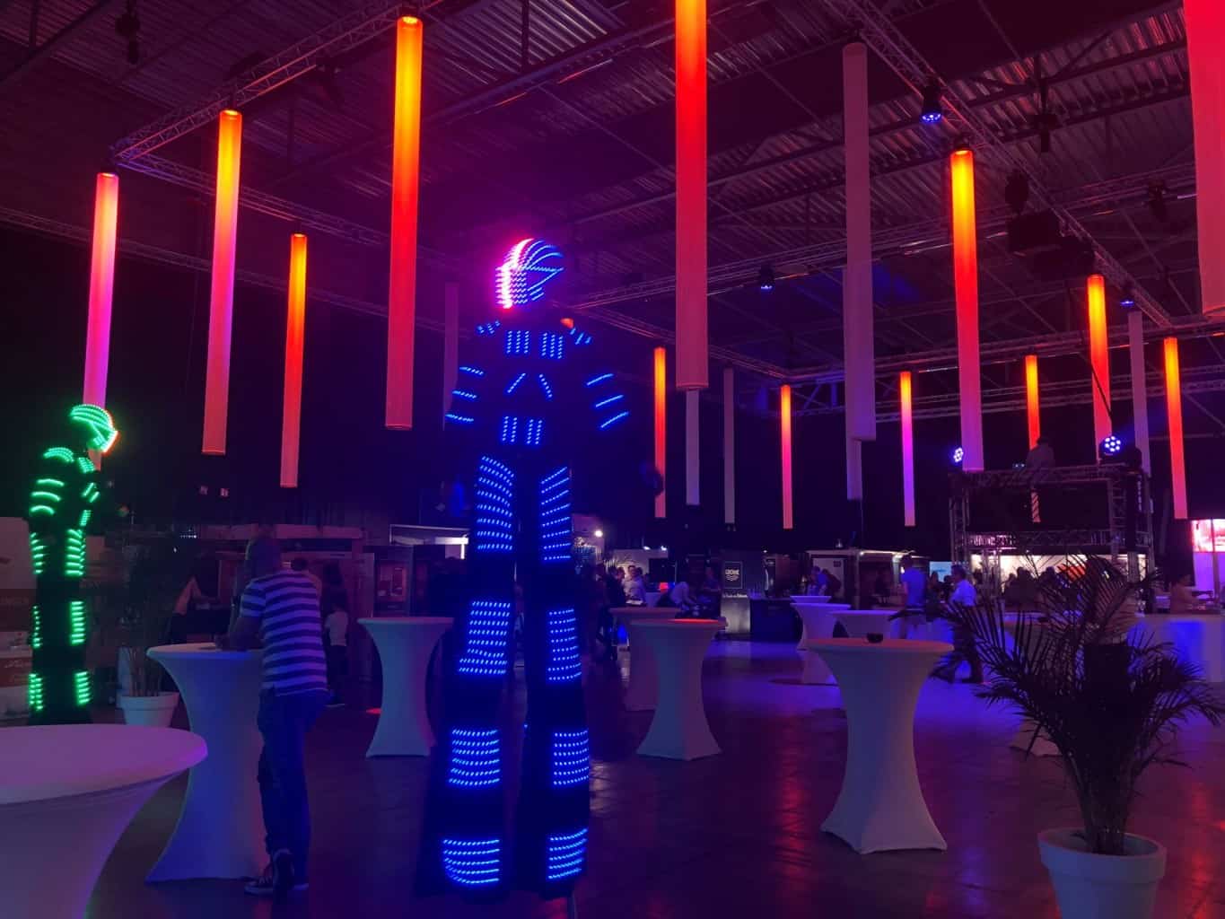 Salon Induscabel organisé par So Event sur le thème de l'ombre et la lumière