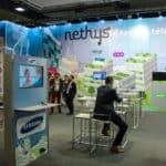 Conception et organisation du stand Nethys pour le Salon des Mandataires, conception du stand par SO Event.