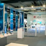 Stand Win - Nethys à l'occasion du Salon des Mandataires. Stand conçu par So Event