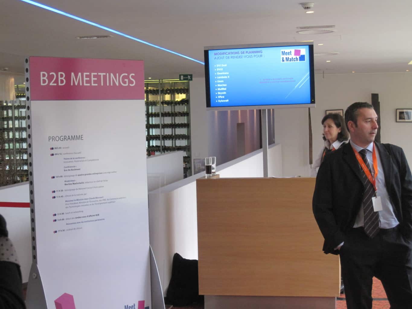 Organisation de Meet &Match le business forum organisé par les Clusters et Pôles de Compétitivité Wallons