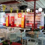 Espace VIP Shell à l'eau rouge aménagé par So Event