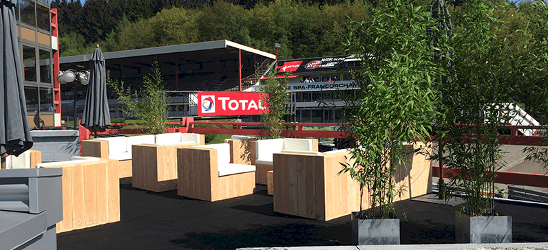 Zénitht et l'aménagement de sa loge réalisé par So Event à l'occasion des Spa-Classic