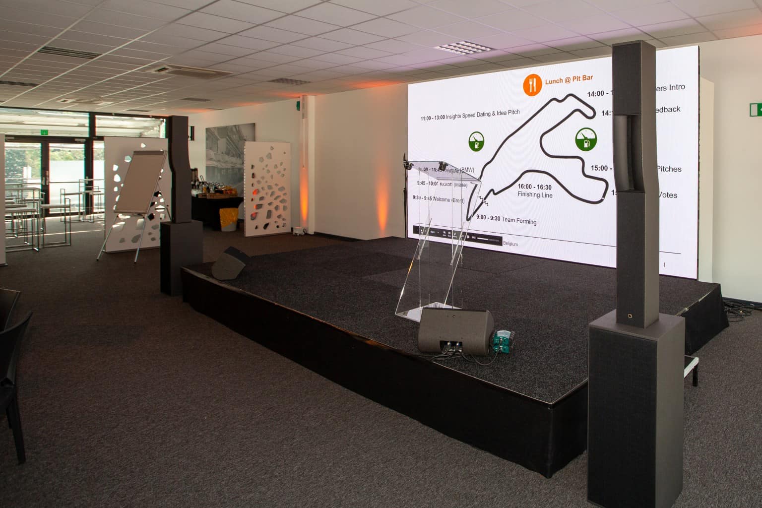 Aménagement réalisé par So Event pour le séminaire Product & Technology d'eBay