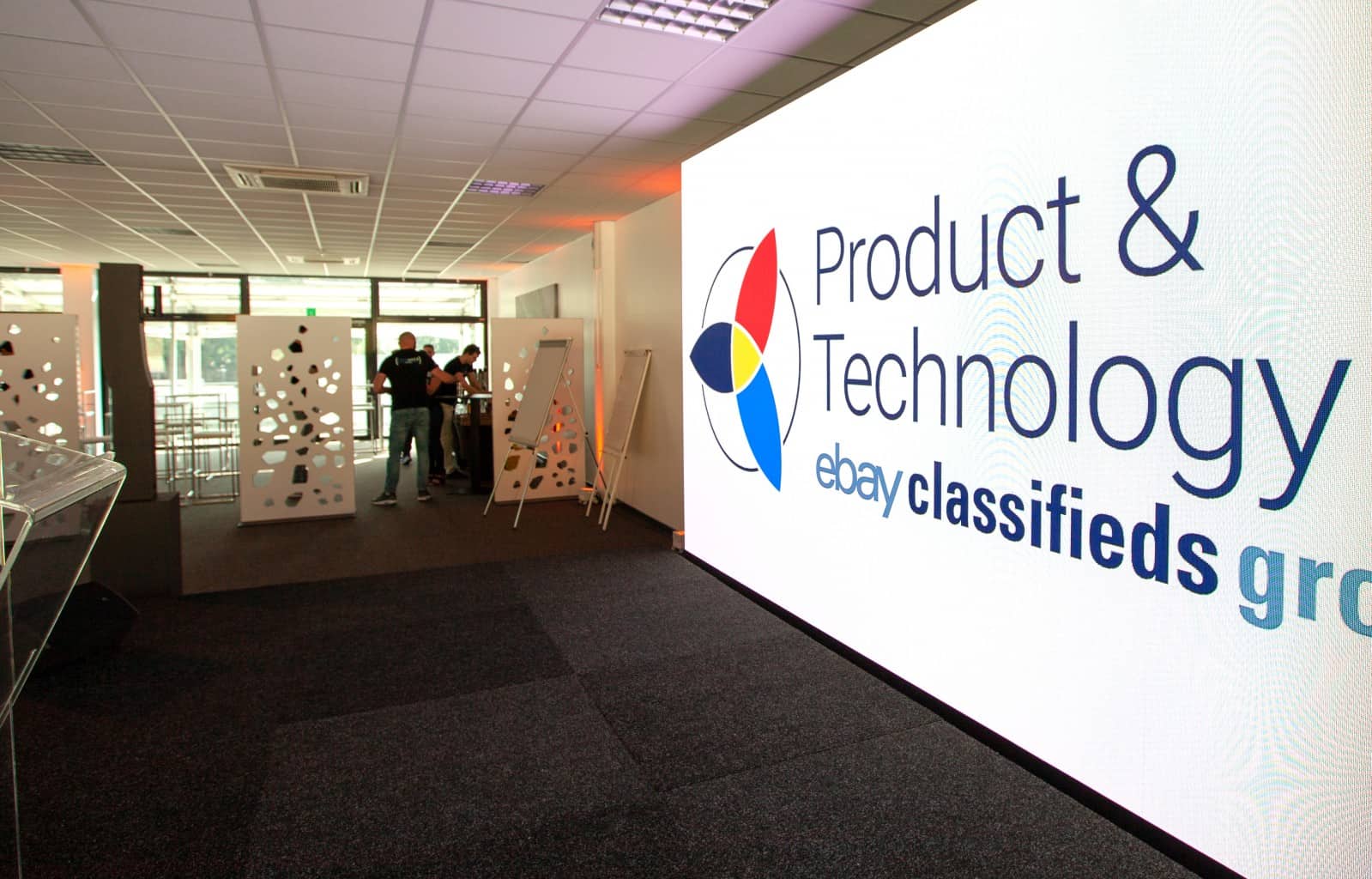 Aménagement réalisé par So Event pour le séminaire Product & Technology d'eBay