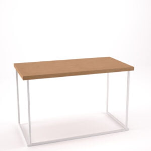 Table 120x60 Quadra blanc - Bois