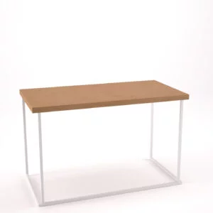 Table 120x60 Quadra blanc - Bois