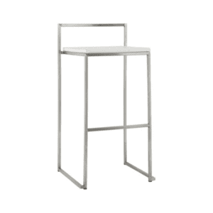 Tabouret haut Quadra blanc