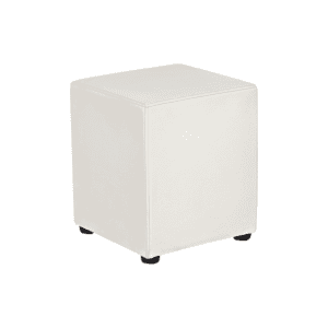 Pouf blanc carré