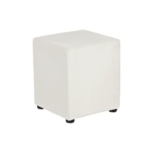 Pouf blanc carré