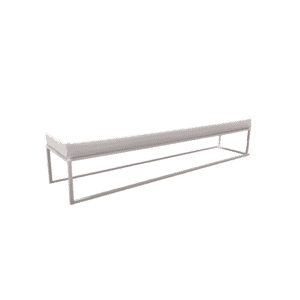 Banquette 150x44cm blanc