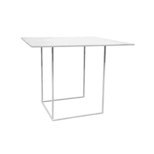 Table haute Quadra blanc