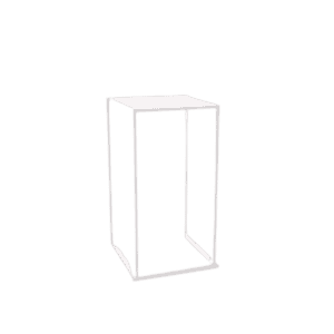 Mange-debout 60x60 Quadra blanc