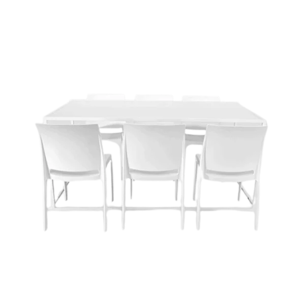 Table 180x90 Quadra blanc – Image 2