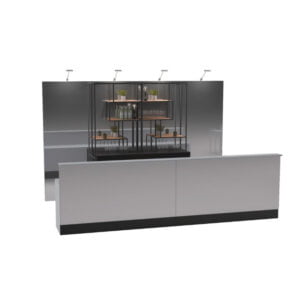 Bar Miroir Argenté