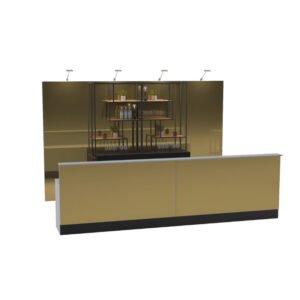 Bar Miroir Doré