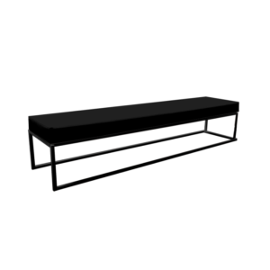 Banquette 200x44cm noir