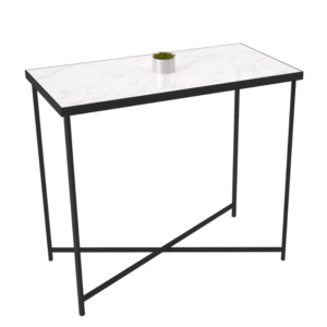 Mange-debout 120x60 QuadraX - Marbré blanc